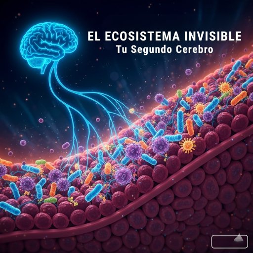 Ilustración artística de un ecosistema microbiano bullendo de vida.