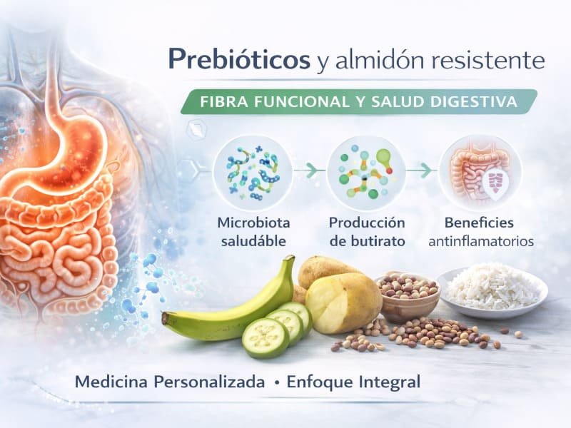 Prebióticos y almidón resistente: cómo alimentar tu microbiota y transformar tu salud intestinal