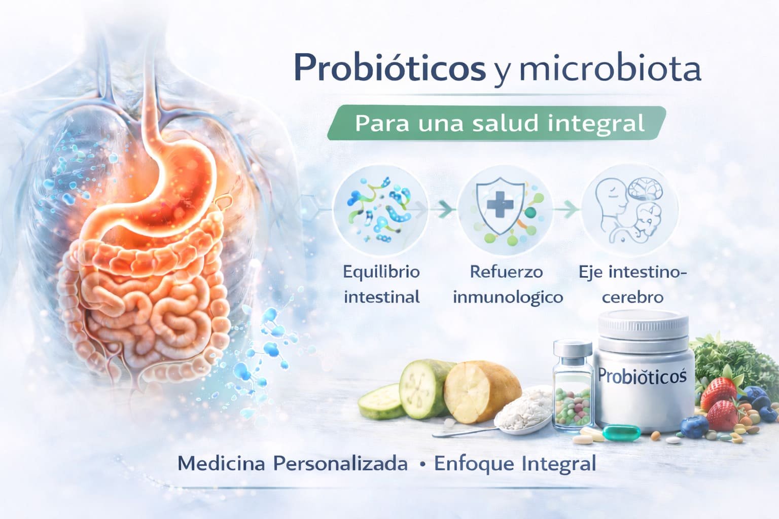Probióticos y salud intestinal: cómo cuidar tu microbiota