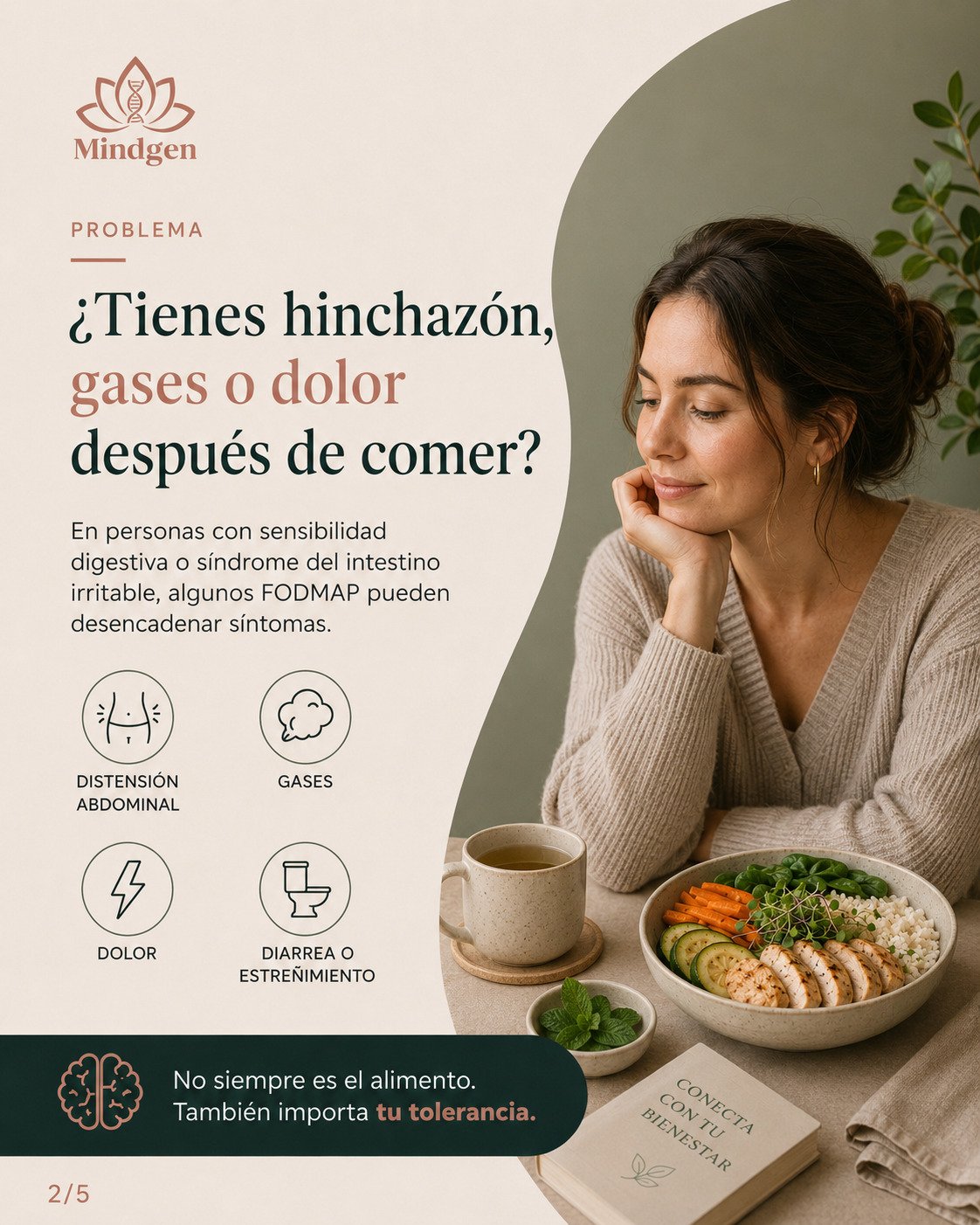Dieta FODMAP para síntomas digestivos funcionales