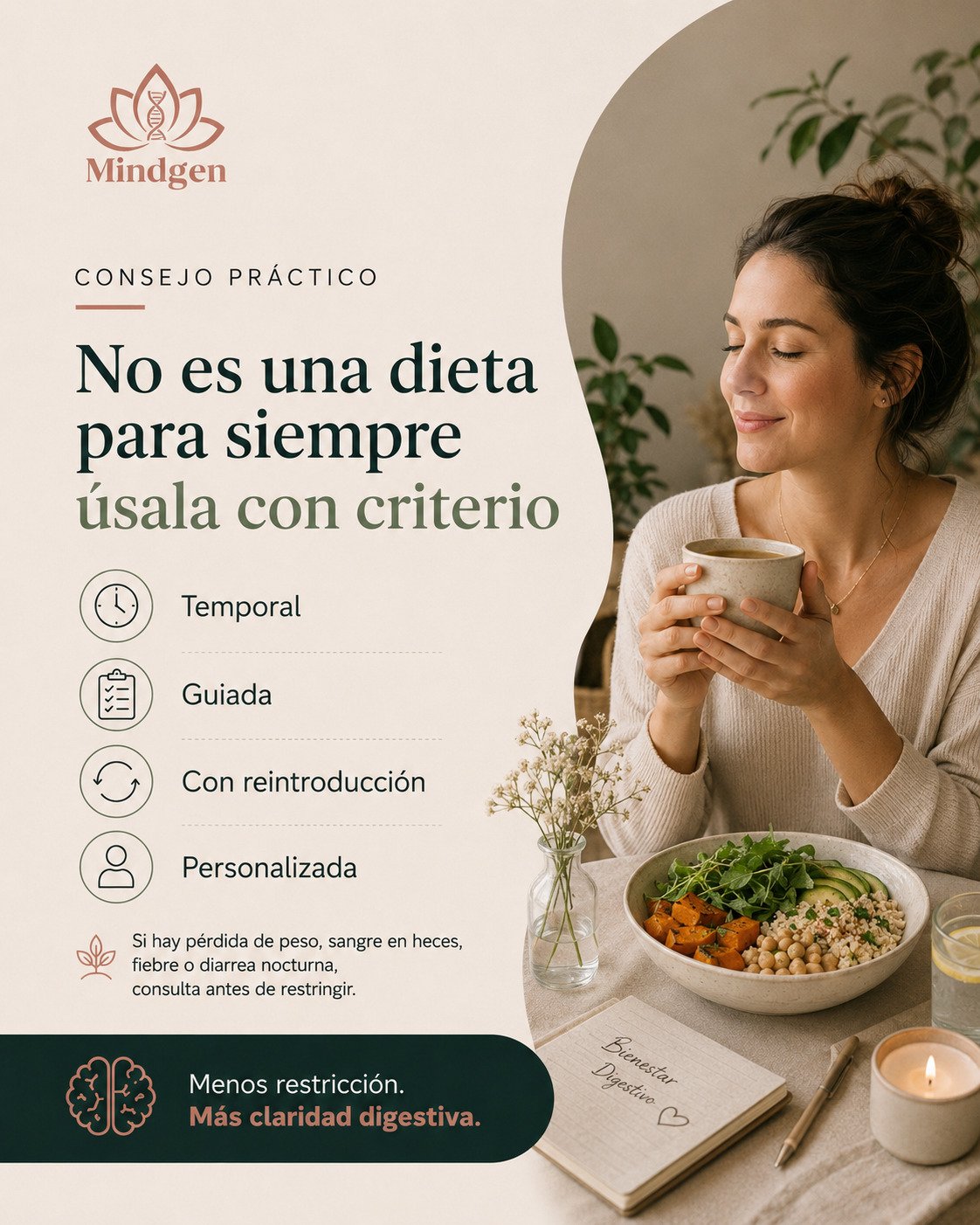 Alimentos bajos y altos en FODMAP para salud digestiva