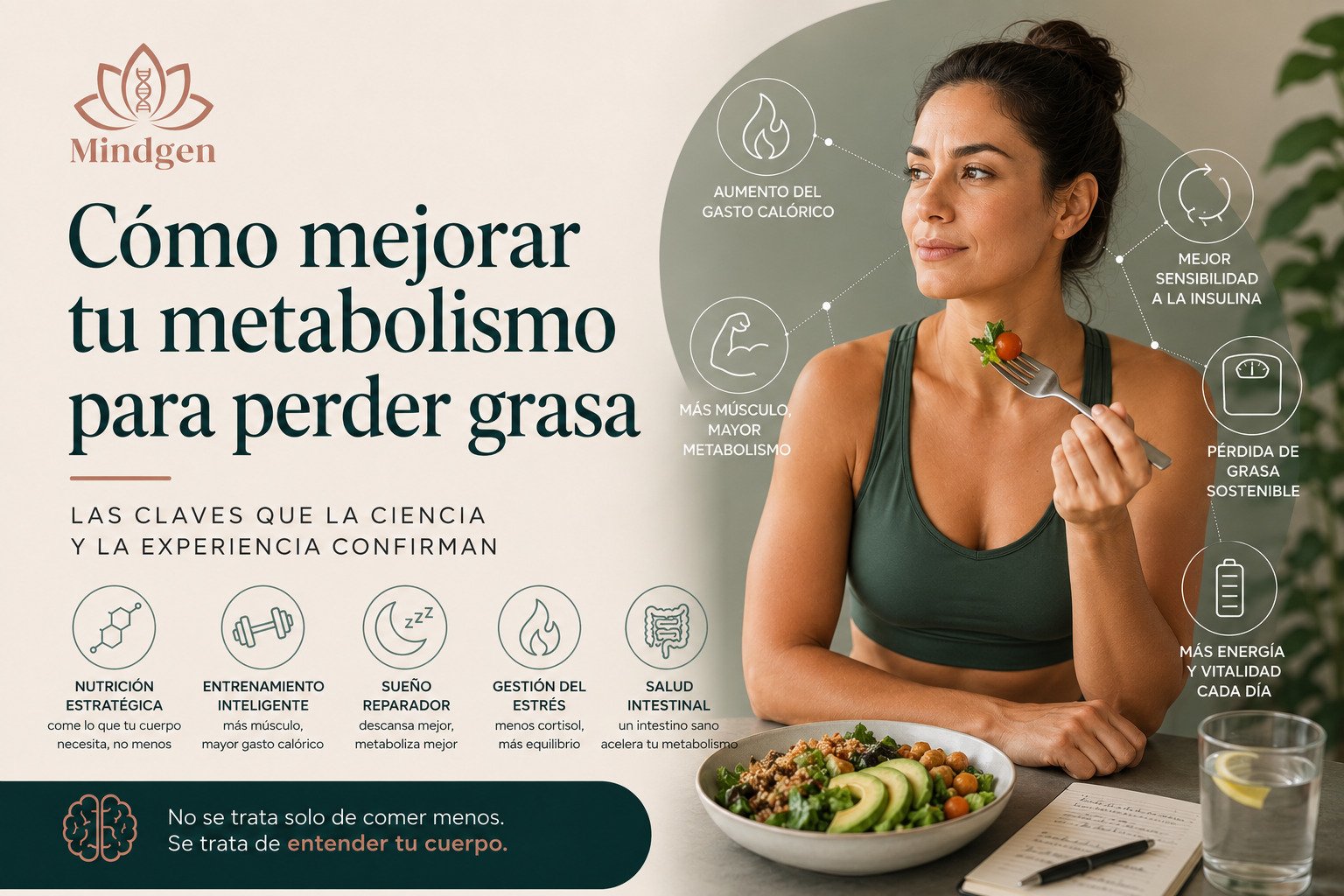 Cómo mejorar tu metabolismo para perder grasa sin dañar tu salud