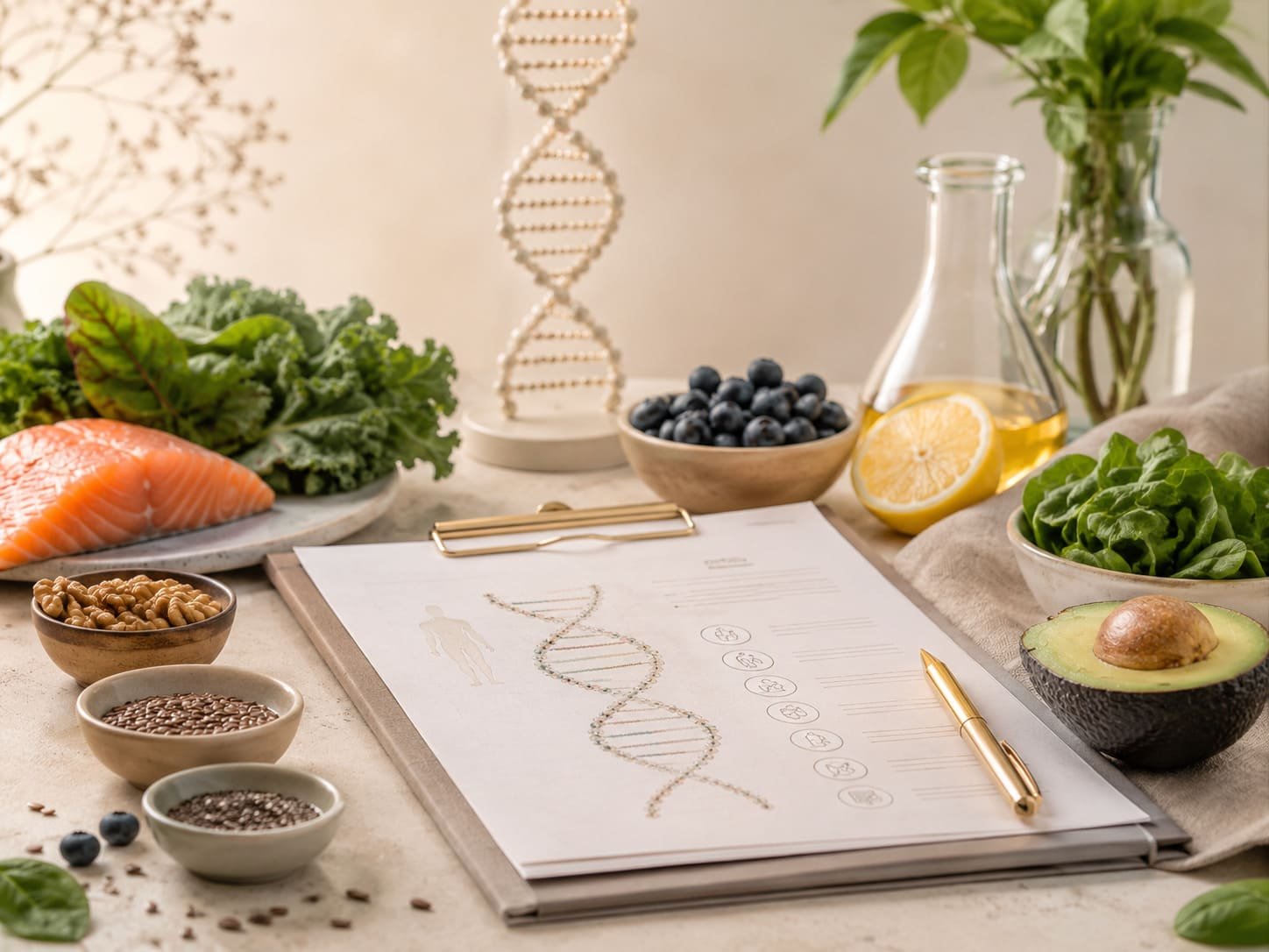 Test genético nutricional con ADN, nutrición y metabolismo personalizado en MindGen