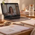 Consulta de medicina integrativa online por videollamada, con revisión de informes médicos y atención personalizada.