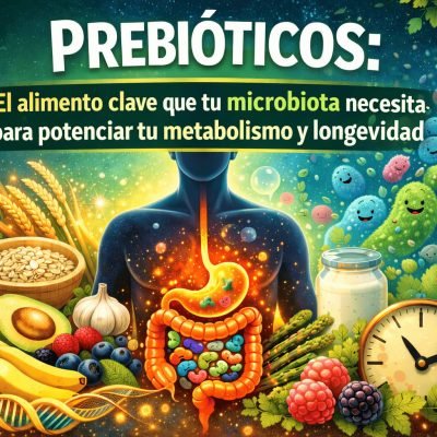 Prebióticos: El alimento clave que tu microbiota necesita para potenciar tu metabolismo y longevidad